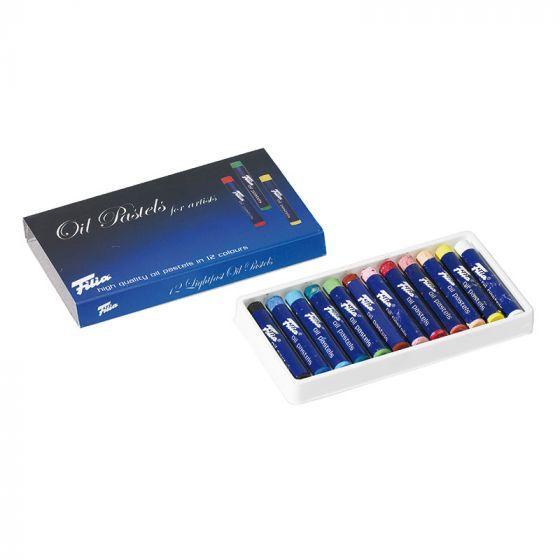 Oil Pastels 12 Assorted Colors-Oil Pastel-Filia-Acorns &amp; Twigs