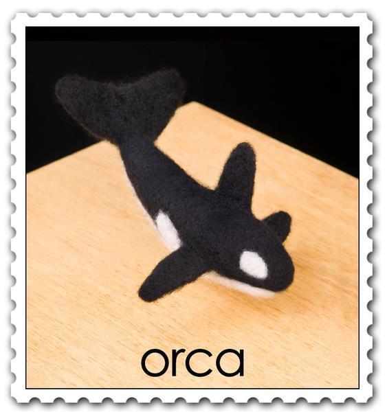Orca Needle Felting Kit - EASY-Needle Felting-WoolPets-Acorns &amp; Twigs