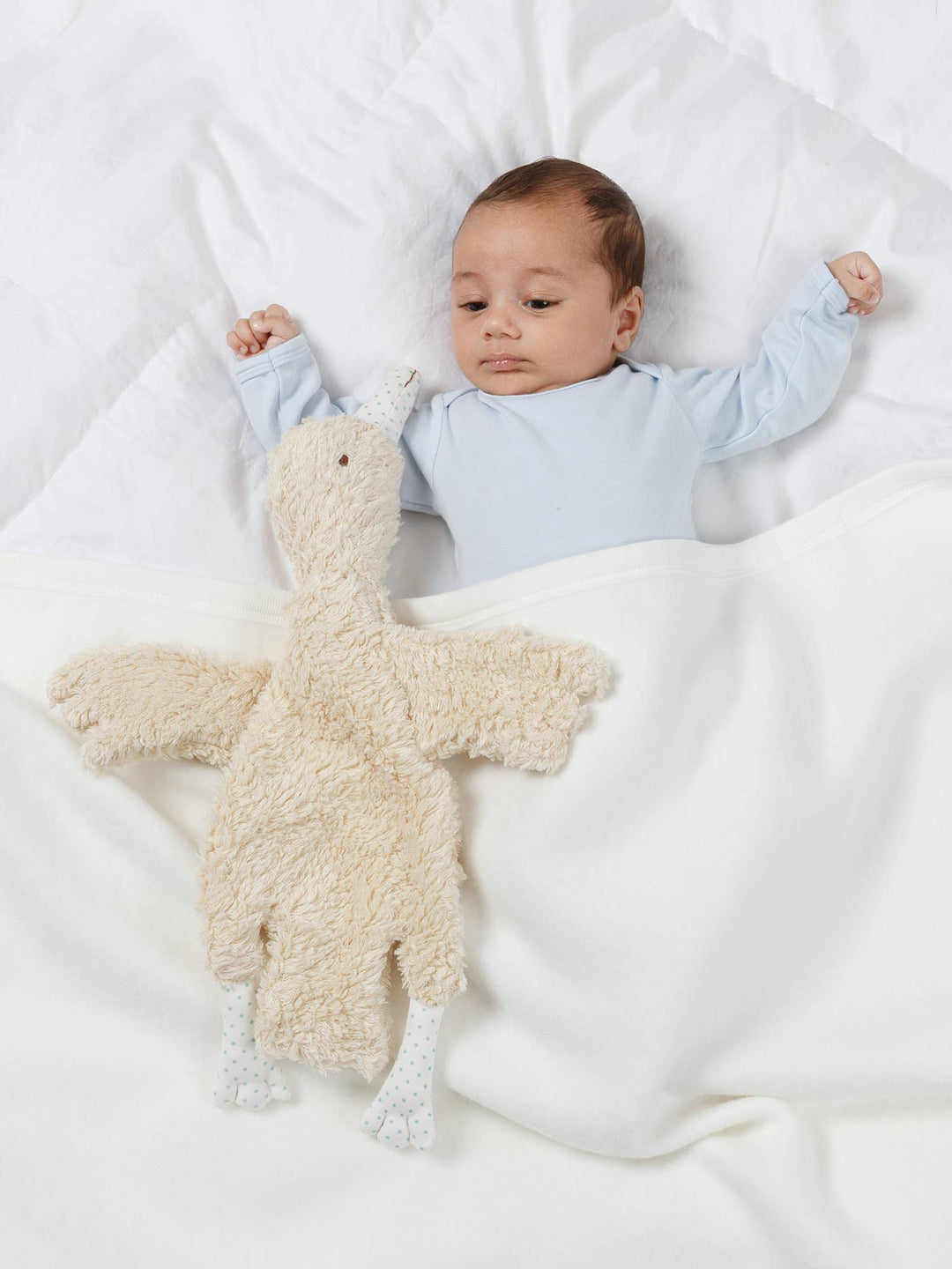 Organic Abigail Goose Lovey Sherpa Toy-Stuffy-Under the Nile-Acorns &amp; Twigs