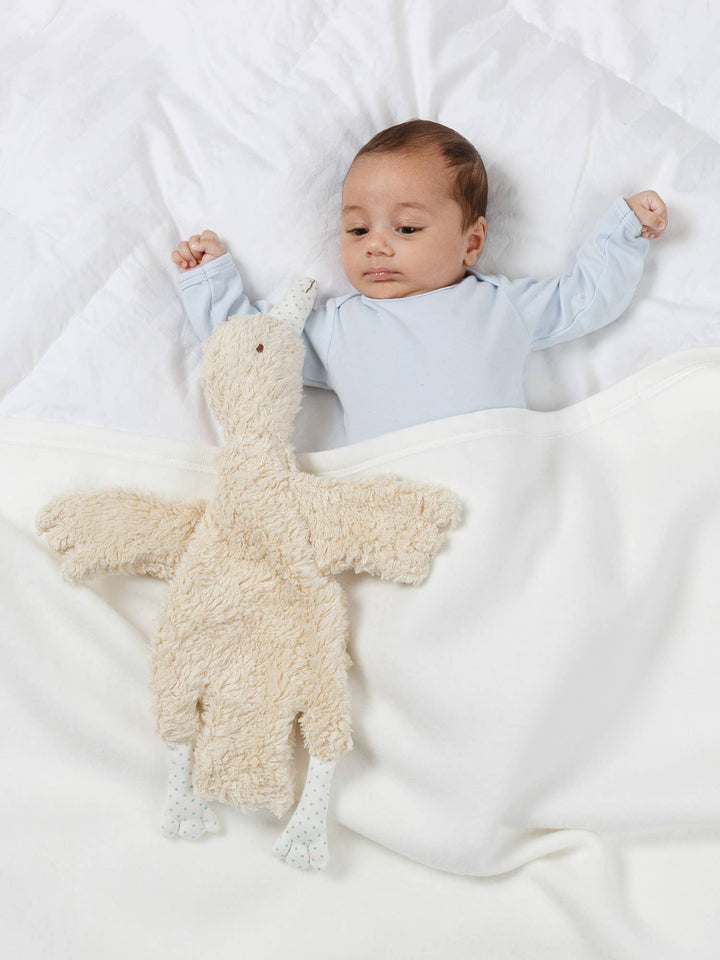 Organic Abigail Goose Lovey Sherpa Toy-Stuffy-Under the Nile-Acorns &amp; Twigs