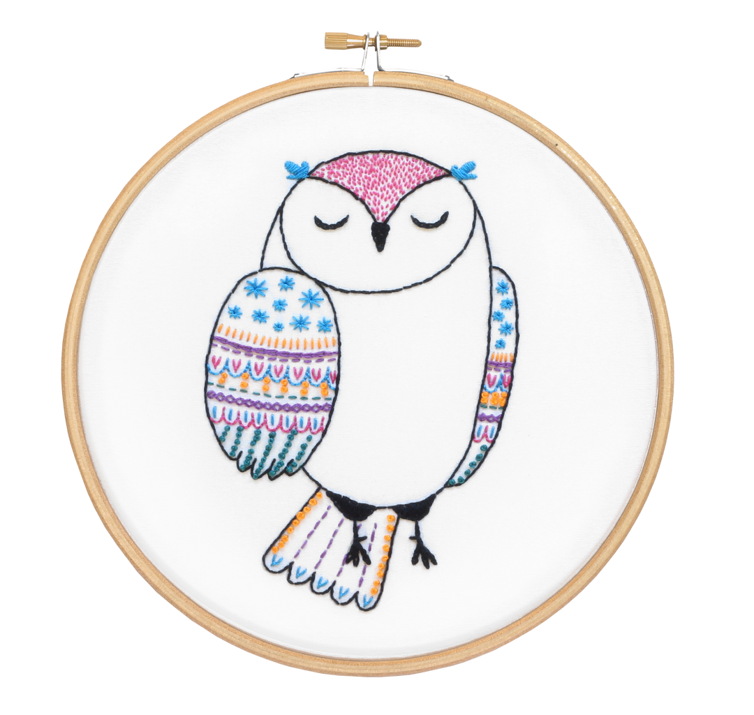 Owl Embroidery Kit-Embroidery-Hawthorn Handmade-Acorns &amp; Twigs