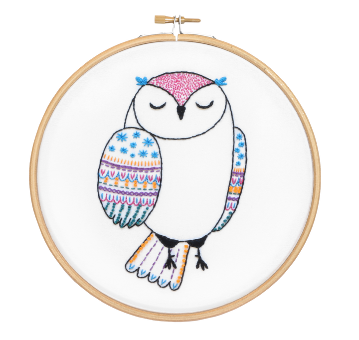 Owl Embroidery Kit-Embroidery-Hawthorn Handmade-Acorns &amp; Twigs