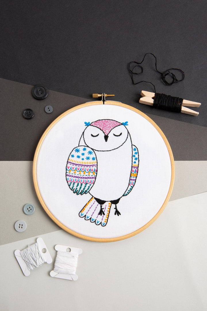 Owl Embroidery Kit-Embroidery-Hawthorn Handmade-Acorns &amp; Twigs