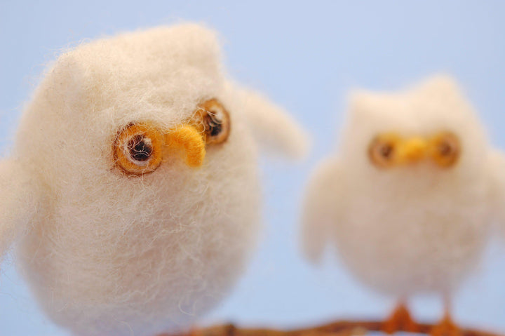 Owl Needle Felting Kit - Intermediate-Needle Felting-WoolPets-Acorns &amp; Twigs
