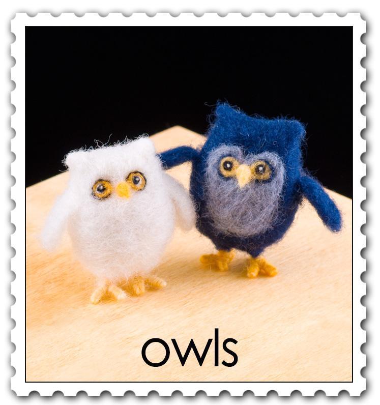 Owl Needle Felting Kit - Intermediate-Needle Felting-WoolPets-Acorns &amp; Twigs