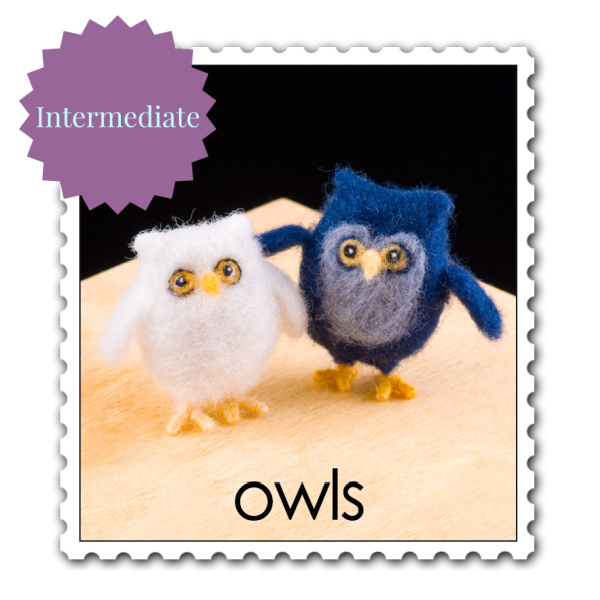 Owl Needle Felting Kit - Intermediate-Needle Felting-WoolPets-Acorns &amp; Twigs
