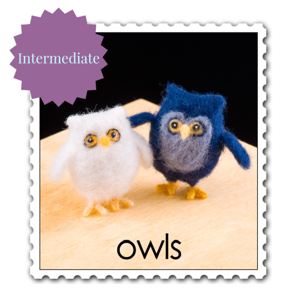 Owl Needle Felting Kit - Intermediate-Needle Felting-WoolPets-Acorns & Twigs