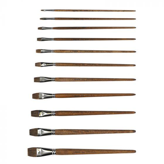 Paint Brush Cow Hair - Flat Tip-Painting-Mercurius-Acorns &amp; Twigs