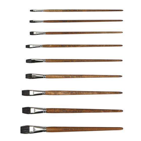 Paint Brush Polecat Hair - Flat Tip-Painting-Mercurius-Acorns &amp; Twigs