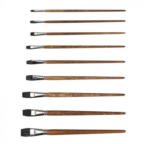 Paint Brush Polecat Hair - Flat Tip-Painting-Mercurius-Acorns & Twigs
