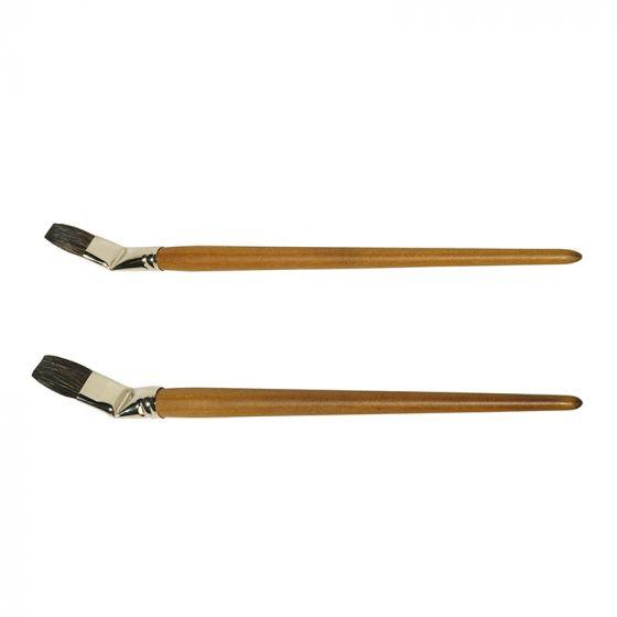 Paint Brush Polecat Hair - Special Curved Grip-Painting-Mercurius-Acorns & Twigs