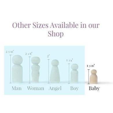 Bright Creations Wood Peg Dolls Peg Doll Kit 177 Inches 50Pack