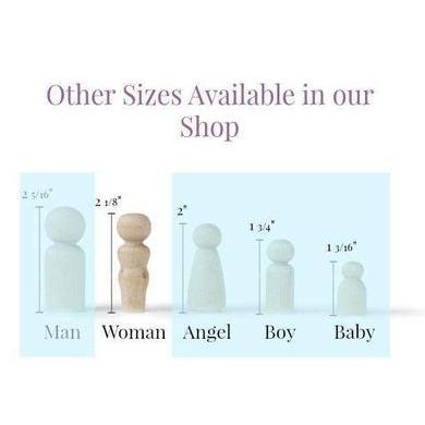 Peg Doll Woman / Mom 2.15"-Toys-Acorns & Twigs-Acorns & Twigs