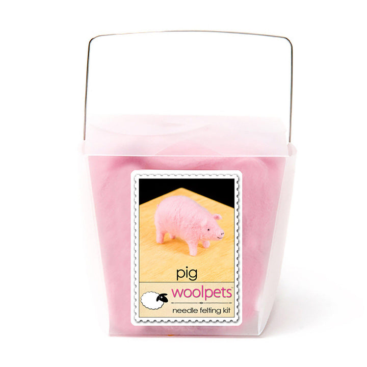 Pig Needle Felting Kit - Intermediate-Needle Felting-WoolPets-Acorns &amp; Twigs