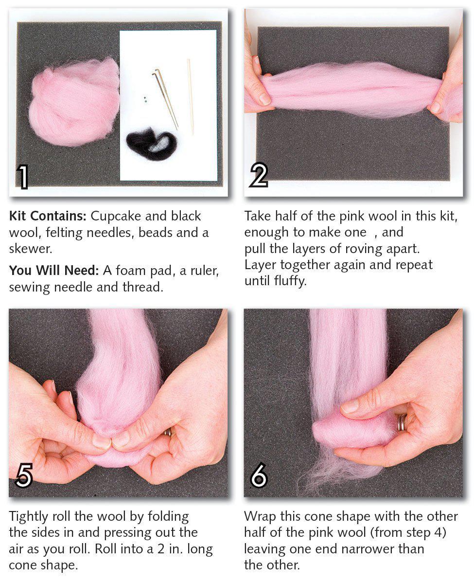Pig Needle Felting Kit - Intermediate-Needle Felting-WoolPets-Acorns &amp; Twigs