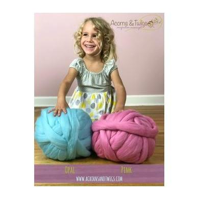 Pink - Top-South American Merino Top-Acorns &amp; Twigs-Acorns &amp; Twigs