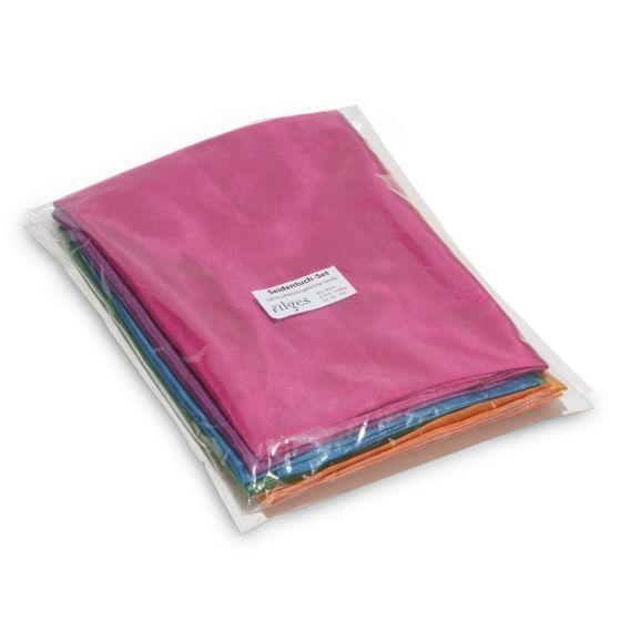 Plant-Dyed Silk Cloths 35.4 x 35.4" - Bold Colors-Silk Cloths-Filges-Acorns &amp; Twigs