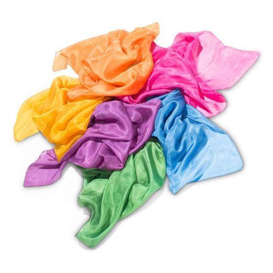 Plant-Dyed Silk Cloths 35.4 x 35.4" - Bold Colors-Silk Cloths-Filges-Acorns &amp; Twigs