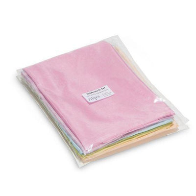 Plant-Dyed Silk Cloths 35.4 x 35.4" - Pastels Colors-Silk Cloths-Filges-Acorns & Twigs