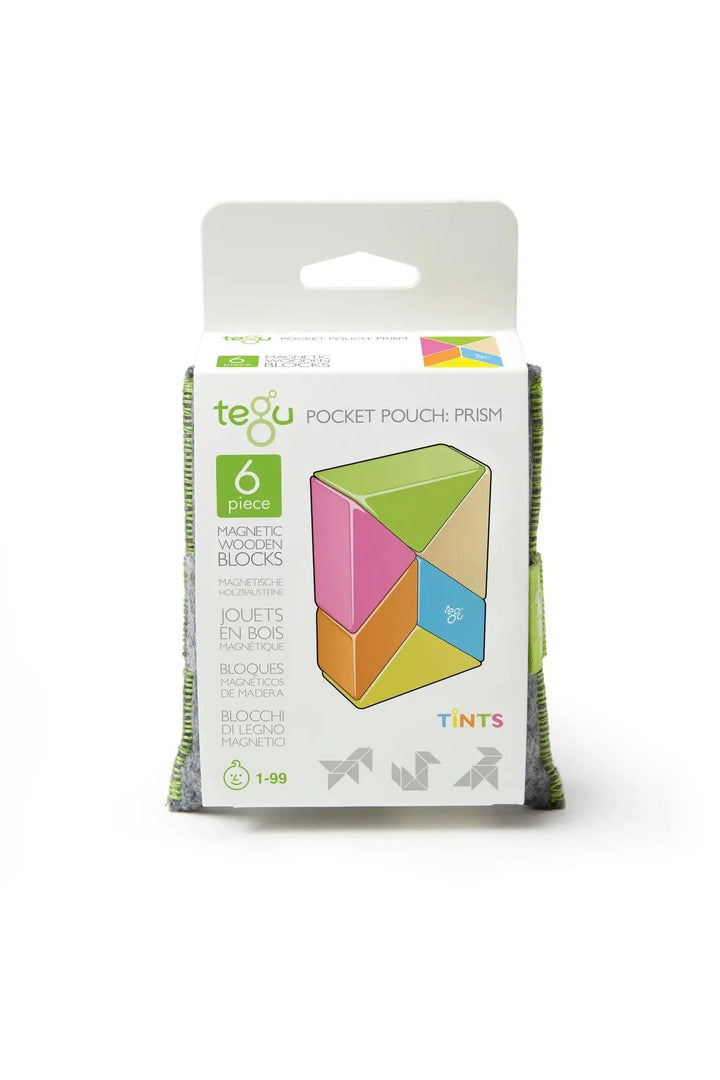 Pocket Pouch Prism - Magnetic Wooden Block Set-Wooden blocks-Tegu-Acorns &amp; Twigs