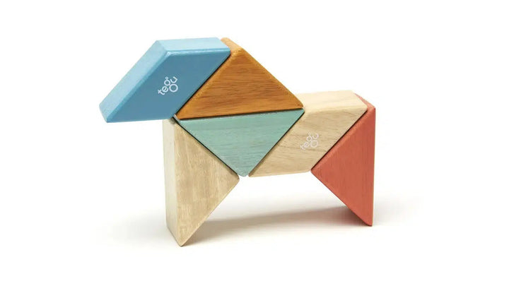 Pocket Pouch Prism - Magnetic Wooden Block Set-Wooden blocks-Tegu-Acorns &amp; Twigs