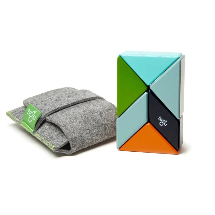 Pocket Pouch Prism - Magnetic Wooden Block Set-Wooden blocks-Tegu-Acorns &amp; Twigs