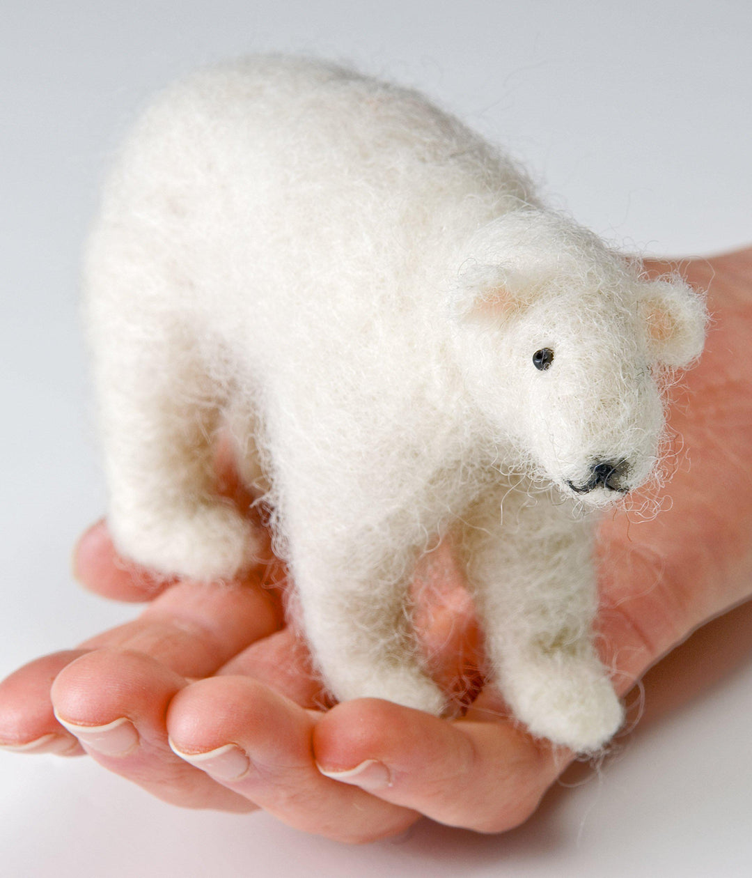 Polar Bear Needle Felting Kit - Intermediate-Needle Felting-WoolPets-Acorns &amp; Twigs