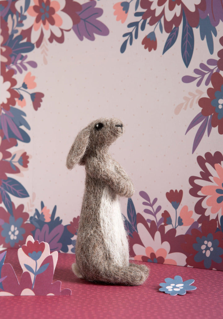 Rabbit Needle Felting Kit-Needle Felting-Hawthorn Handmade-Acorns &amp; Twigs