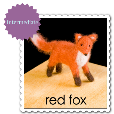 Red Fox Needle Felting Kit - Intermediate-Needle Felting-WoolPets-Acorns & Twigs