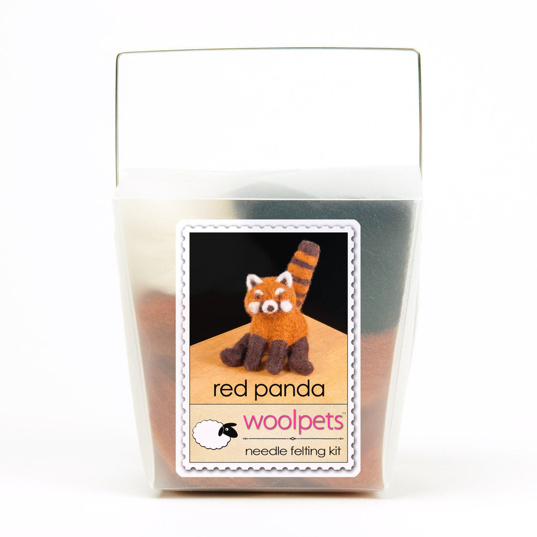 Red Panda Needle Felting Kit - Intermediate-Needle Felting-WoolPets-Acorns &amp; Twigs