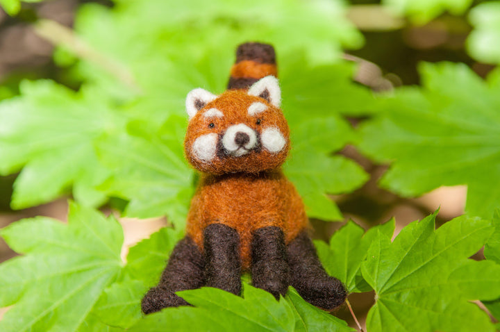 Red Panda Needle Felting Kit - Intermediate-Needle Felting-WoolPets-Acorns &amp; Twigs