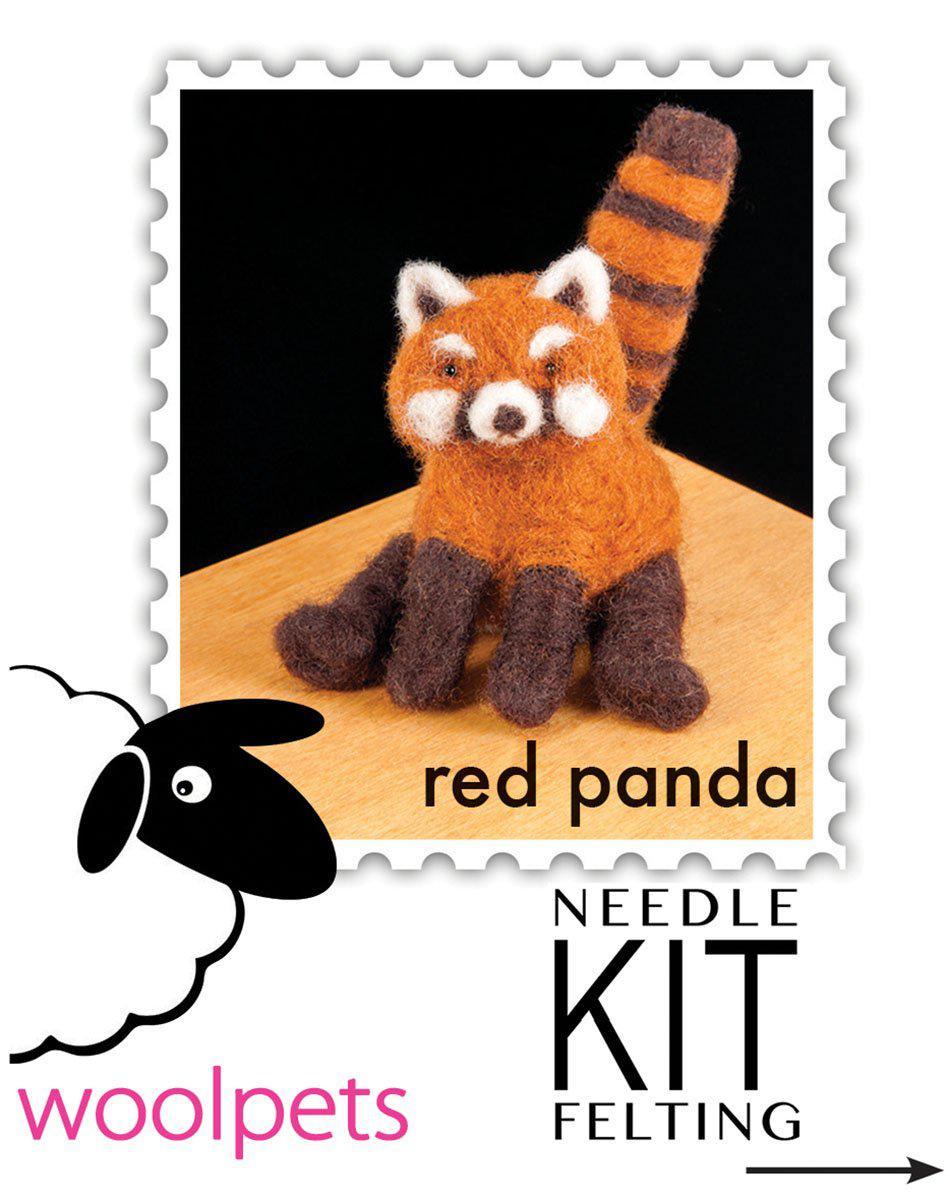 Red Panda Needle Felting Kit - Intermediate-Needle Felting-WoolPets-Acorns &amp; Twigs