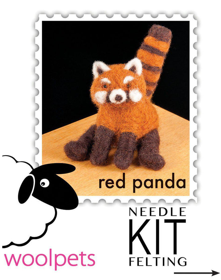 Red Panda Needle Felting Kit - Intermediate-Needle Felting-WoolPets-Acorns &amp; Twigs
