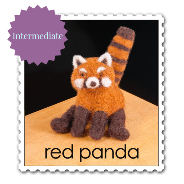 Red Panda Needle Felting Kit - Intermediate-Needle Felting-WoolPets-Acorns &amp; Twigs