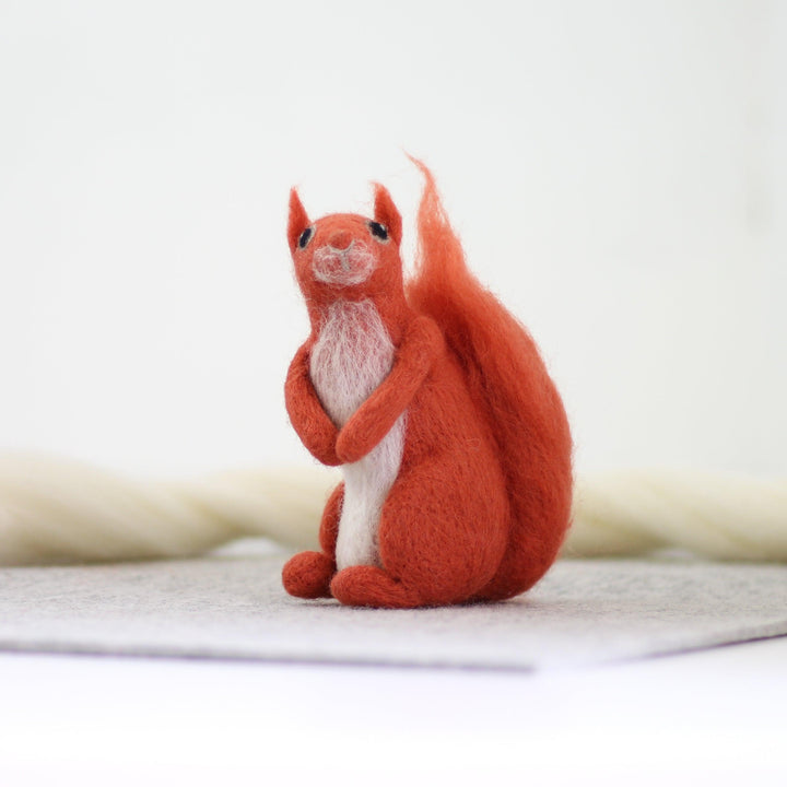 Red Squirrel Needle Felting Kit-Needle Felting-Hawthorn Handmade-Acorns &amp; Twigs