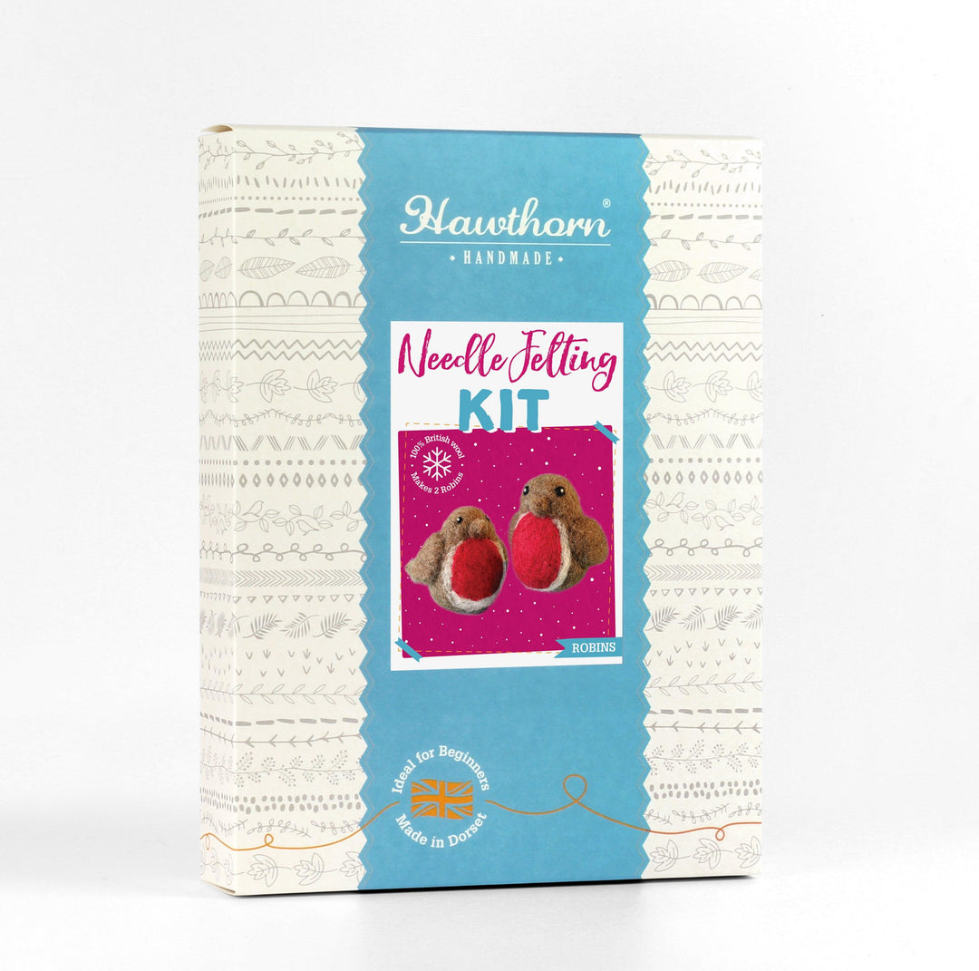 Robins Needle Felting Kit-Needle Felting-Hawthorn Handmade-Acorns &amp; Twigs