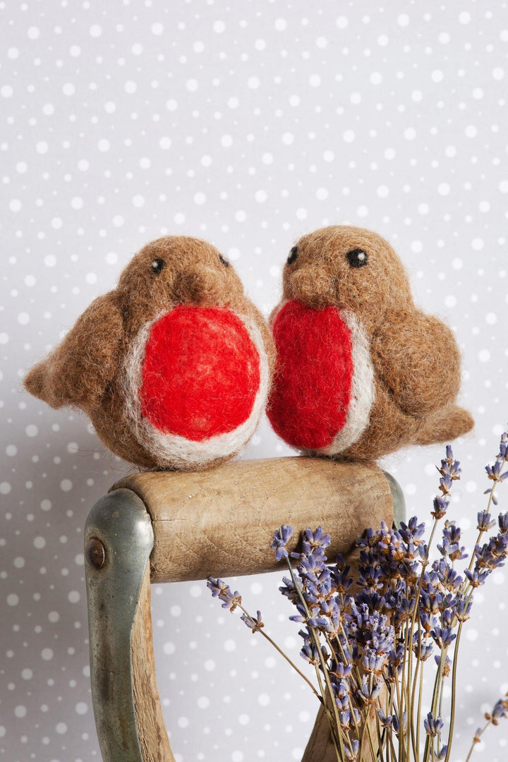 Robins Needle Felting Kit-Needle Felting-Hawthorn Handmade-Acorns &amp; Twigs