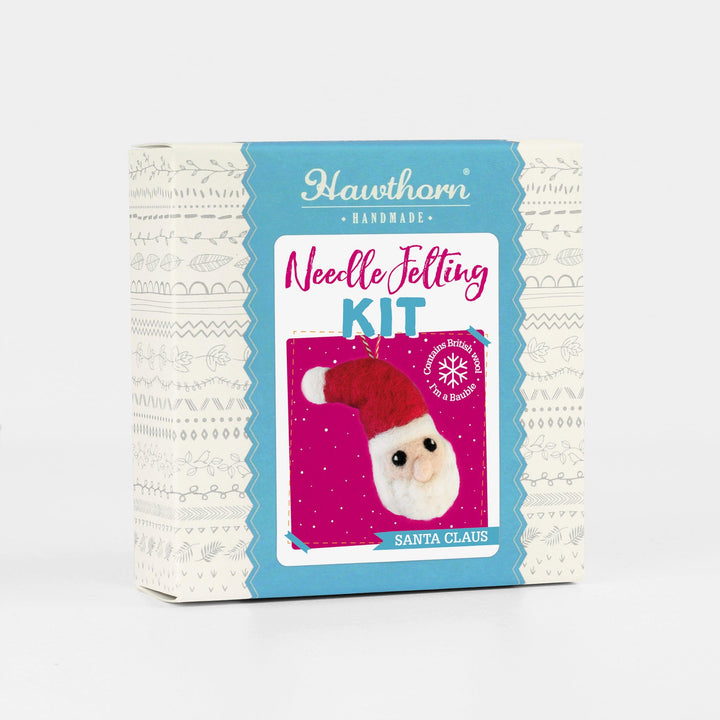 Santa Bauble Mini Felting Kit-Needle Felting-Hawthorn Handmade-Acorns &amp; Twigs