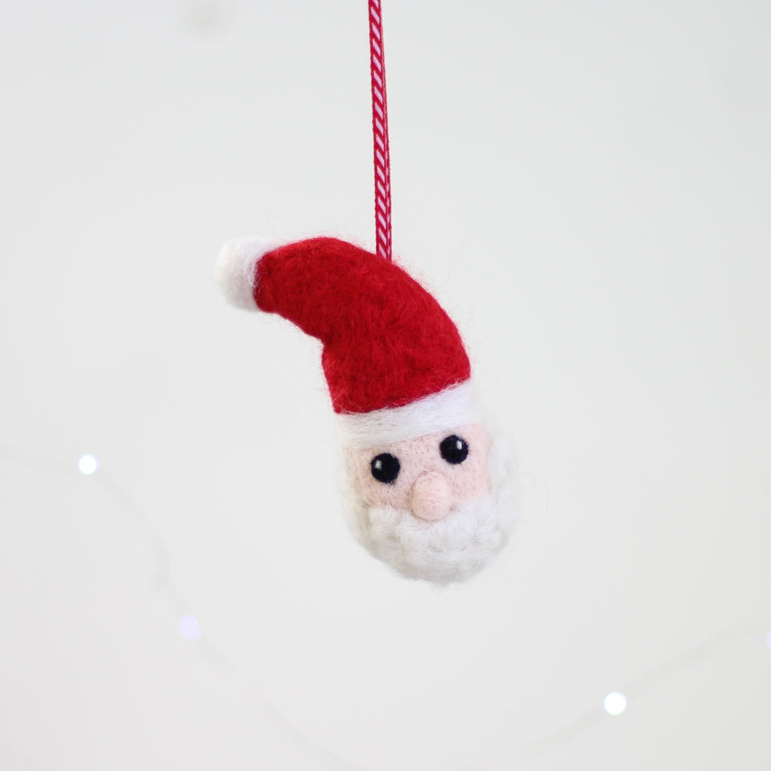 Santa Bauble Mini Felting Kit-Needle Felting-Hawthorn Handmade-Acorns &amp; Twigs