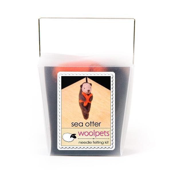 Sea Otter Needle Felting Kit - EASY-Needle Felting-WoolPets-Acorns &amp; Twigs