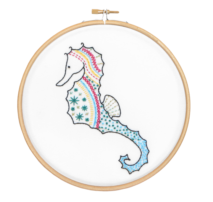 Seahorse Embroidery Kit-Embroidery-Hawthorn Handmade-Acorns &amp; Twigs