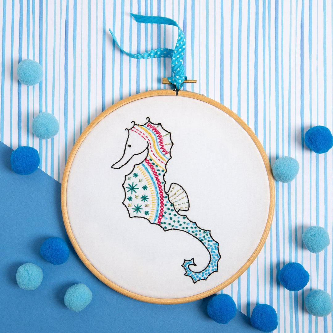 Seahorse Embroidery Kit-Embroidery-Hawthorn Handmade-Acorns &amp; Twigs