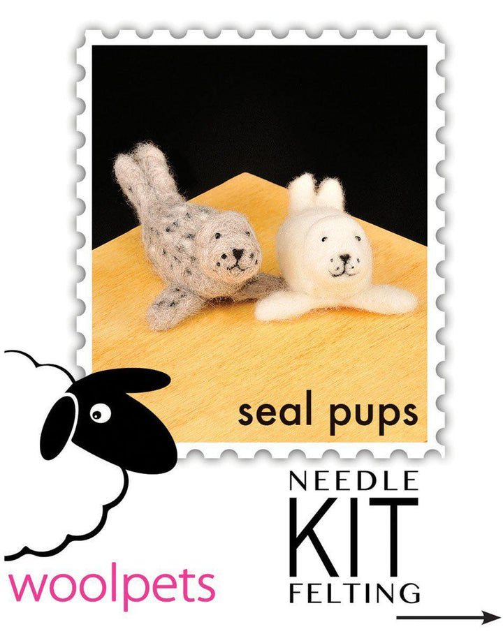 Seal Pups Needle Felting Kit - EASY-Needle Felting-WoolPets-Acorns &amp; Twigs