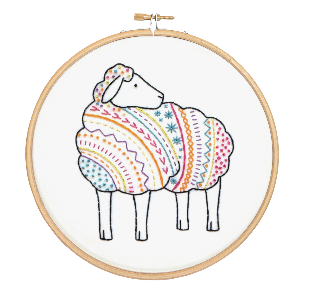 Sheep Embroidery Kit-Embroidery-Hawthorn Handmade-Acorns &amp; Twigs