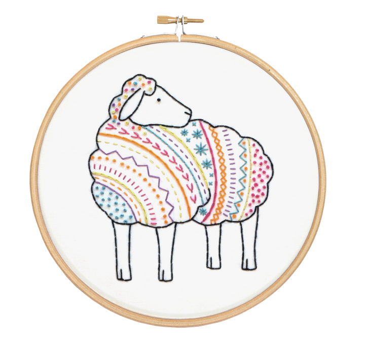 Sheep Embroidery Kit-Embroidery-Hawthorn Handmade-Acorns &amp; Twigs