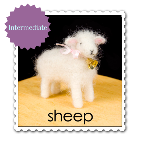 Sheep Needle Felting Kit - Intermediate-Needle Felting-WoolPets-Acorns &amp; Twigs
