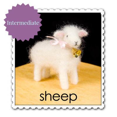 Sheep Needle Felting Kit - Intermediate-Needle Felting-WoolPets-Acorns & Twigs