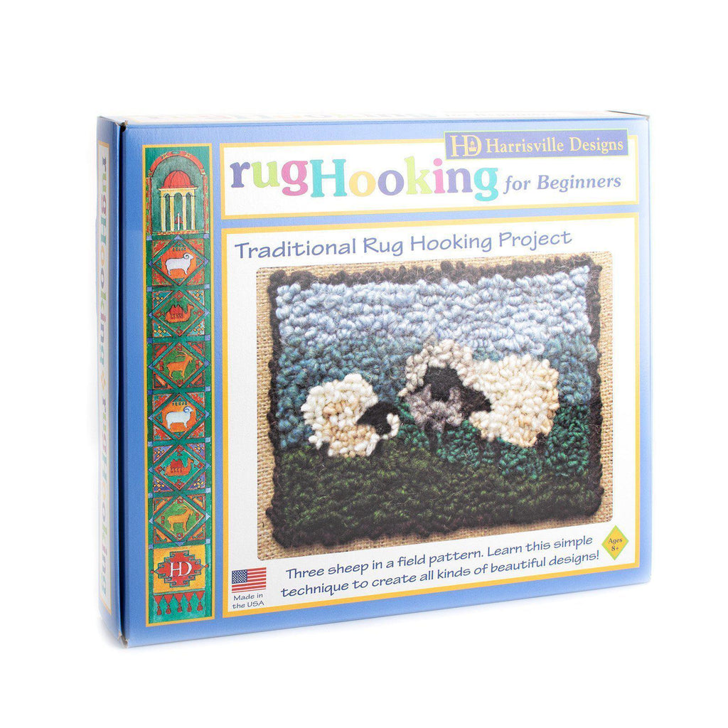 Fox Latch Rug Hooking Kits with Handles for Adults Beginners, DIY Crafts  (20 x 15 In)