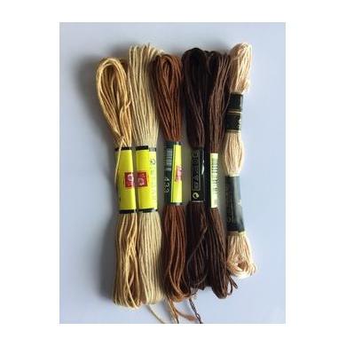 Skin Toned Embroidery Floss-Supplies &amp; Tools-Acorns &amp; Twigs-Acorns &amp; Twigs