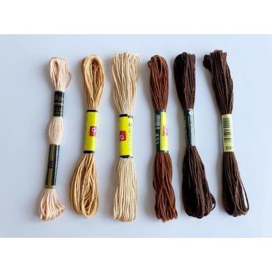 Skin Toned Embroidery Floss-Supplies &amp; Tools-Acorns &amp; Twigs-Acorns &amp; Twigs
